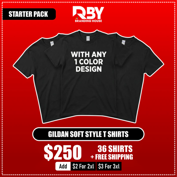 Starter Pack Custom T-Shirts Gildan soft style