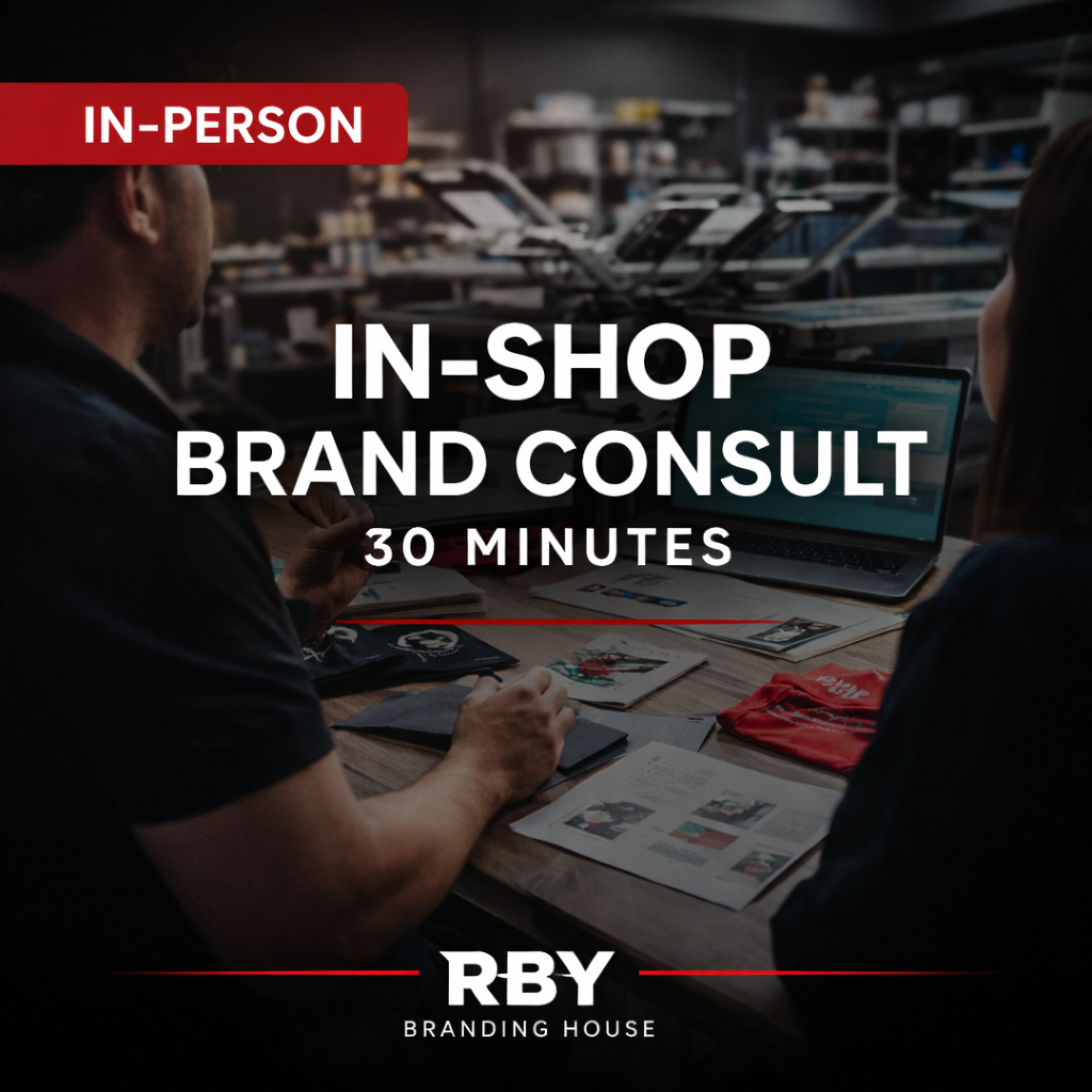 in-shop brand consult for custom printing and branding in Lawrenceville GA